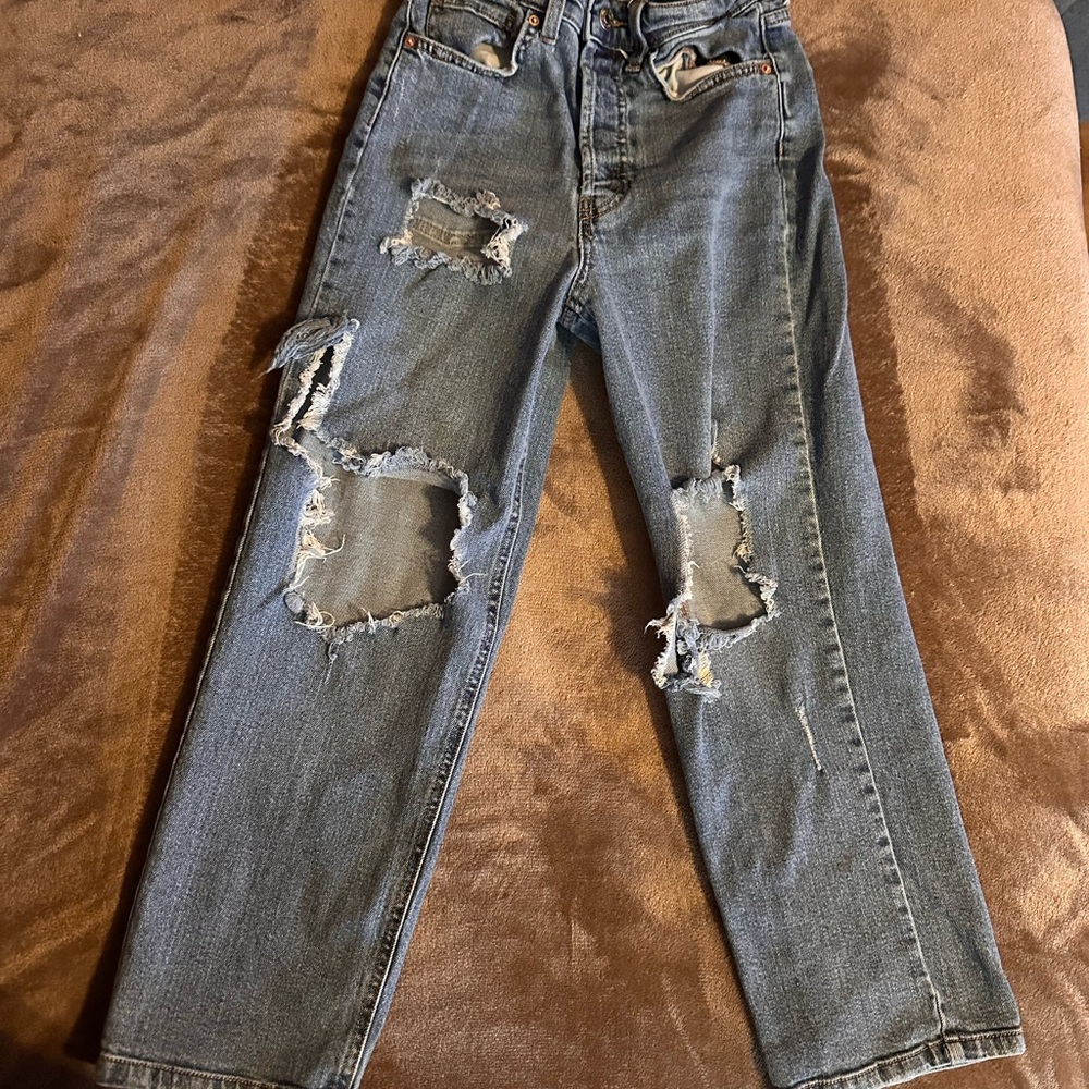 Wild Fable Distressed Skinny Jeans - Blue